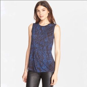 VINCE Crocodile Print Tank Size Small